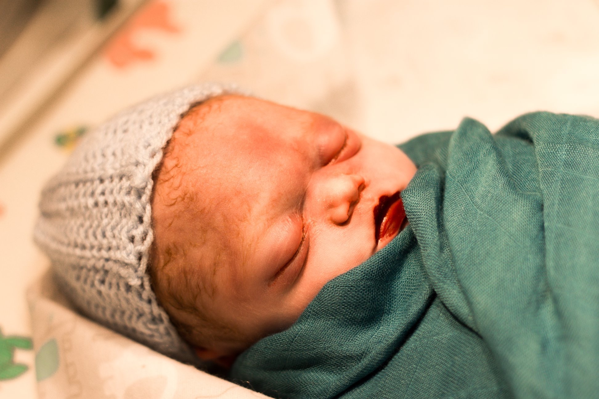 I wanted to see my sleeping baby with open eyes Still Loved